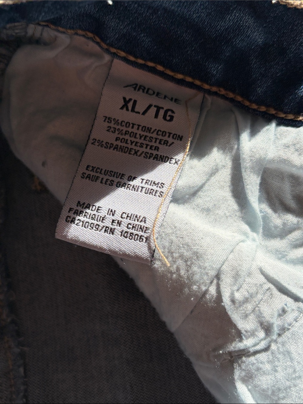 Denim mini skirt XL - Picture 3 of 6